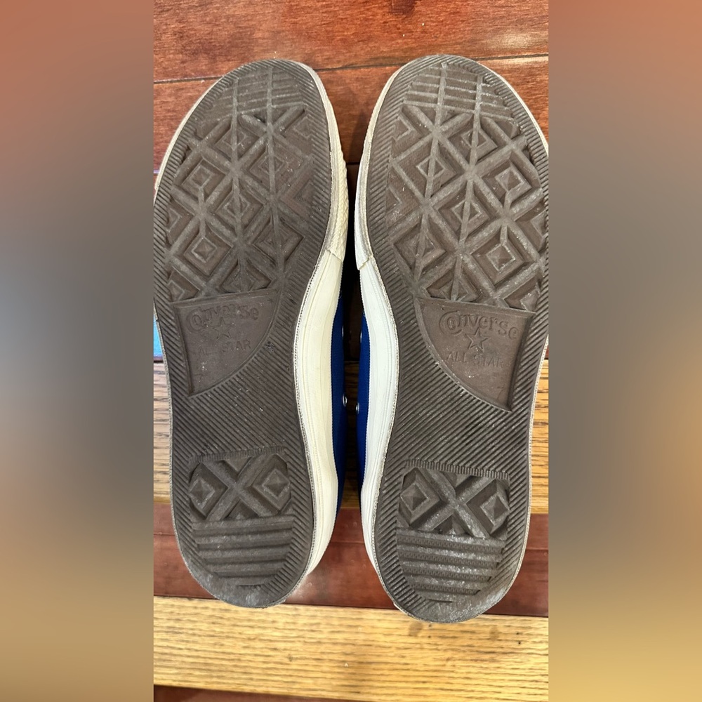 Converse x Comme des Garçons Blue and White Sneakers - Picture 7 of 16